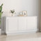 Annlera Armadietto moderno per soggiorno, camera da letto o corridoio, design minimalista bianco, 102 x 35 x 55 cm