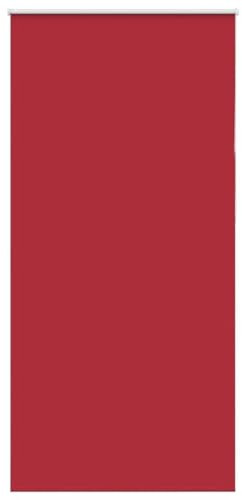 vidaXL Verdunkelungsrollo Rot 105x210cm Stoffbreite 100,7cm Polyester, Rollo, Klemmfix, Thermorollo, Verdunklungsrollo, Klemmrollo, Fensterrollo