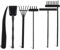 NHQ 6 Pz Rastrelli da Giardino Zen,Mini Zen Attrezzi da Giardino,Attrezzi da Giardino Zen Mini Zen,Giardino Zen da Tavolo,Sand Garden Kit per La Decorazione Del Giardino in Miniatura