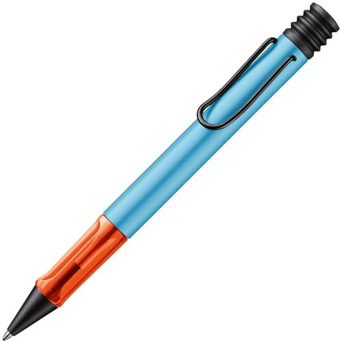 Lamy AL-star denim Kugelschreiber - leichter Kuli mit transparenten, ergonomischen Griff & Gehäuse aus Aluminium - inkl. Großraummine M 16 in schwarz