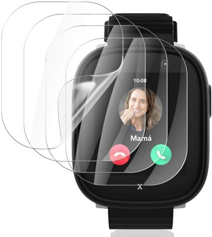 Gelaasso Schutzfolie für Xplora X6 Play [Nicht-Glas], 3D Vollständige Abdeckung Flexibilität TPU Folie 4 Stück, Anti-Kratzen HD Klar Flexibel TPU Schutzfolie für Xplora X6 Play