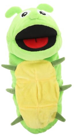 BESPORTBLE Plüsch Raupe Handpuppe Interaktive Geschichtenerzähler Handpuppe Für Frühpädagogisches Weiches Plüschspielzeug Für Rollenspiele Und Kreative Unterhaltung