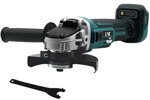 Akku Winkelschleifer Für Makita 18V, 8500 U/min Kompakter Profi-Schleifer, Bürstenloser Elektro Winkelschleifer mit 125 mm Scheibendurchmesser, für präzises Trennen und Schleifen (Ohne Akku)