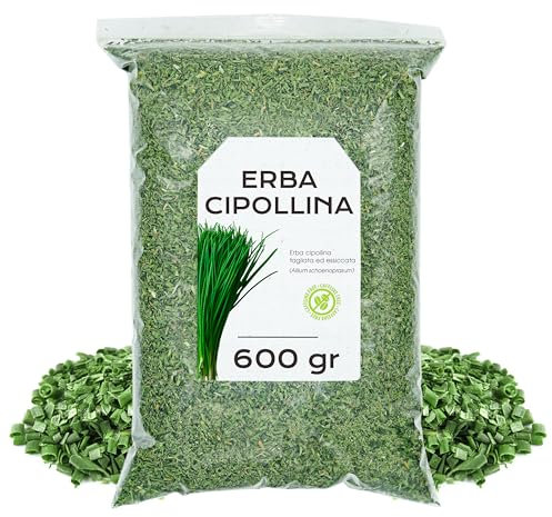 Erba Cipollina 600 gr - Cipollina Essiccata - Cipolline Sfuso - Erbe Naturali (600 gr)