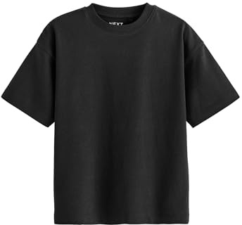 NEXT Jungen Lockere Passform Legeres T-Shirt Schwarz 158