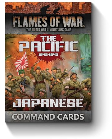 Battlefront Miniatures Flames of War Mid War Pacific Japanese Command Cards