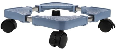 Hemobllo Soporte Ajustable para Lavadora con Ruedas Base Móvil Multifuncional para Electrodomésticos y Muebles Soporte Elevador Sin Herramientas para Nevera Secadora y Lavado Carga Fuerte y