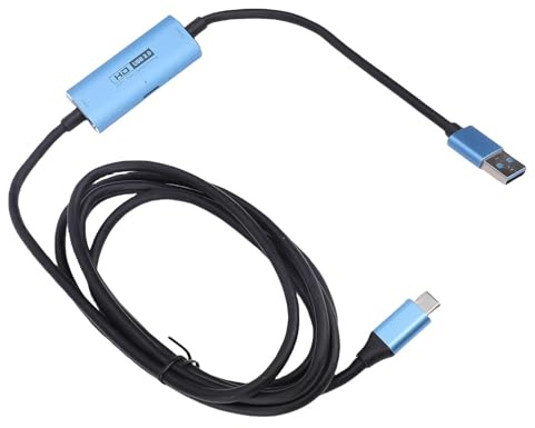 Jiawu USB3.0 Video Card HD 1080P 60Hz Output for Live Recording Games, Aluminum Alloy Material