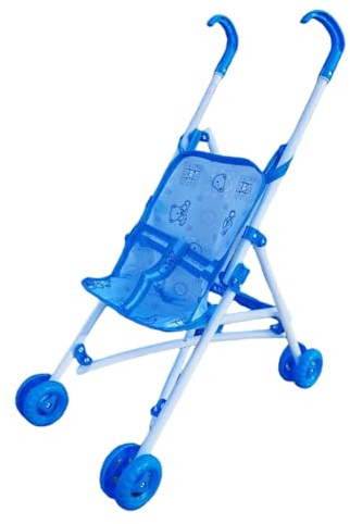 Fenteer Puppenwagen, faltbar, Puppentragewagen, Lernspielzeug, Spielhaus, Puppenwagen, Puppenbuggy, Spielzeug für kleine Mädchen