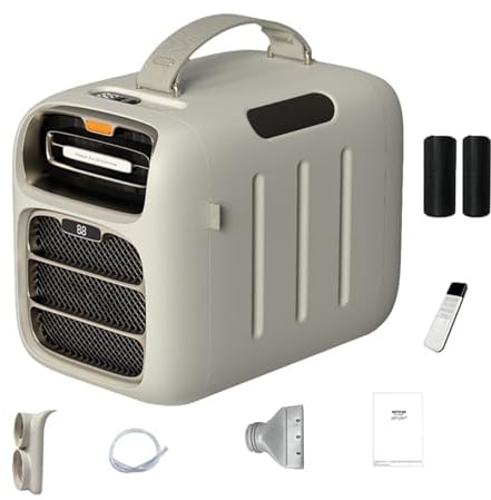 Tragbare Klimaanlage - Schnelle Kühlung & Heizung, 3 Windgeschwindigkeiten, niedriger Stromverbrauch, ideal für Camping & Outdoor-Gebrauch