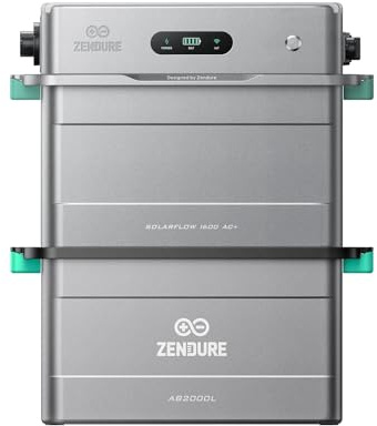 Zendure SolarFlow 1600 AC+ Système Stockage 1.92kWh 1*AB2000L | 1600W AC, Plug & Play, Compatible Tous Systèmes Solaires, HEMS ZENKI™, Extensible 11.52kWh, IP65