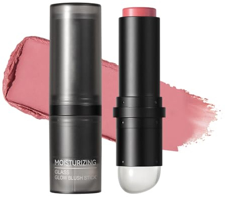 Krämrouge Stick För Ansiktet 8g Dubbelsidig Krämrouge Stick Kosmetik För | Långvarigt Kindsmink med Hållbarhet För Kvinnor Och Tjejer Till Fest Dagpendling Resa Kontor Och