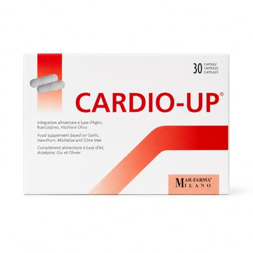 CARDIO-UP – Integratore Alimentare – Aglio, Biancospino, Vischio e Olivo – 30 Capsule