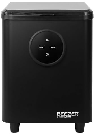 BEEZER® IceCube mini Eiswürfelmaschine – 2 Größen, kompakt, schwarz