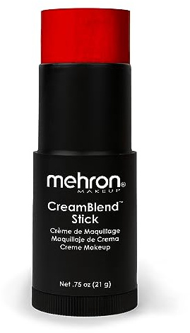 Mehron Makeup CreamBlend Stick - RED, Cream Face Paint