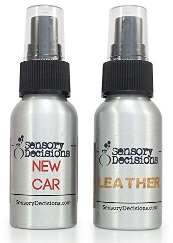 Pack de 2 désodorisants pour voiture, odeur nouvelle voiture et cuir