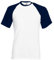 Fruit of the Loom Herren Regular Fit, T-Shirt, Baseball, 61-026-0-White/ Navy, GR. X-Large (Herstellergröße: X-Large), Mehrfarbig