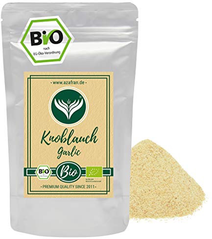 Azafran BIO Knoblauch granuliert, Knoblauchpulver, Knoblauchgranulat Gewürz 250g