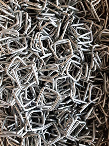 Freiziel 1000 Stück CB5 Draht Verschlussklemmen 16mm aus Metall für PP/PET/Textilband