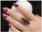 925 Silber Ring Damen Ring rot Granat Rubin Index Fingerring Öffnung Paar Hochzeit Verlobung Jahrestag High End Schmuck (rot)
