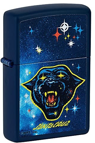 Zippo Sturmfeuerzeug - Santa Cruz, Navy Matte, Color Image - Nachfüllbar - Wiederverwendbar - Windfestes Design - Geschenkbox - Made in USA