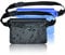 Carehabi - wasserdichte Tasche mit Verstellbarem Hüftgurt, wasserdichte Beutel, Schwarz+Blau,2 Stück