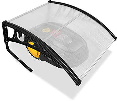 UISEBRT Mähroboter Garage Carport Rasenmäher Dach, Überdachung Carport Bausatz für Rasenroboter, Automower Schutzhülle Schutz vor UV-Strahlen, Regen und Hagel (103 x 77 x 45cm)