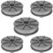 Bobine de fil pour Gardena 5307-20 débroussailleuse 1,65 mm 6,1 m, Bobine de fil rechange Coupe Bordure pour Gardena 5307 Easycut 400 Art.8846, ComfortCut450 Art.8847, PowerCut Art.8848 (5pcs)