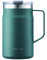 LocknLock Metro Becher Premium 18/8 Edelstahl doppelwandig isoliert mit Griff, perfekt für Tisch mit Deckel, dunkelgrün, 590 ml