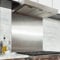 Satin Stainless Steel Kitchen Splashback Modern Contemporary Guard Plate 1.2mm Thickness (600 x 800mm)