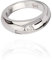 NKlaus Kettenanhänger klein baby Taufring Zirkonia weiß 925 Silber 10mm glanz Amulett 9905
