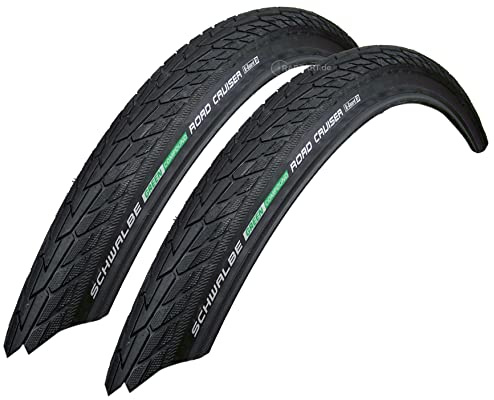 2X Schwalbe Road Cruiser 47-406 Drahtreifen K-Guard 20x1.75 Fahrradreifen Mantel