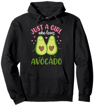 Just A Girl Who Loves Avocado-Geschenkidee für Damen, Mädchen, Kinder Pullover Hoodie