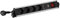 SIMON - Enchufe Múltiple Rotativo, Regleta de Enchufe Plano, Ladrón de Enchufes con Interruptor, 4 Tomas 16 A 250V + 3 Enchufes USB A, Protección Sobretensiones y Cable 1,5 M, Color Aluminio y Negro