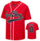 Aolapo 90er Jahre Outfit für Herren, Unisex Badboy #10 Hip Hop Party Lose Baseball Trikot Kleidung Damen, Rot/Ausflug, einfarbig (Getaway Solids), L