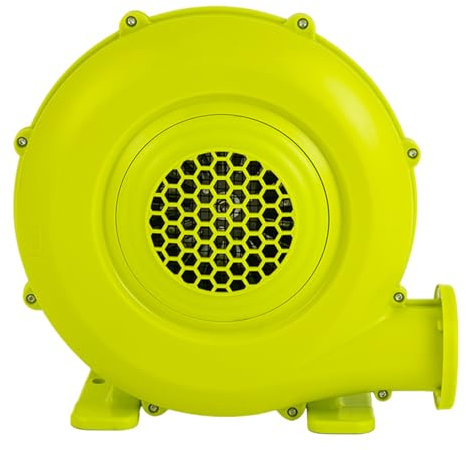 GMSLuu Soplador de hojas, castillo hinchable, bomba de aire eléctrica, potente soplador turbo para juguetes inflables, verde, para hogares y comerciales