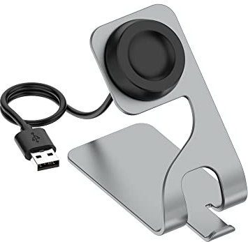 Ladestation Kompatibel für Huawei Watch GT4 41mm/GT4 46mm/GT5/GT5 Pro/GT3/GT3 Pro/GT2 Pro Ladegerät, für Huawei Watch 4/4 Pro/3/3 Pro/GT Runner/Ultimate/Buds Ladekabel Kabel (Grau)