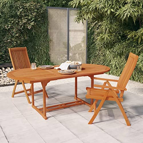 Homgoday Klappbare Gartenstühle, 2 Stück, Massivholz, Eukalyptus, Gartenstühle, Outdoor-Sessel, Terrasse, Balkon, Terrasse, Sessel, Sitzmöbel, Haus, Esszimmer, langlebig, robust
