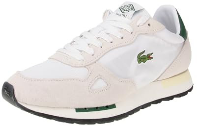 Lacoste Homme Partner 70s Baskets, Blanc/Vert, 44 EU