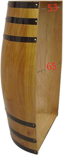 Massives Weinfass aus Holz, Bierfass – Eichenweinfässer dekoriert | Wanddekoration, ideal für Weinkellerei-Bar, Hochzeitsfotografie-Requisiten, halbes Fass 90 cm 45HaoAMZ