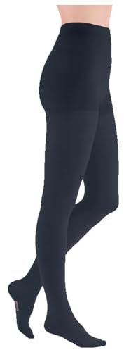 medi mediven comfort Kompressions-Strumpfhose | KKL2 | Größe: II | Farbe: Beige | Geschl. Spitze | Kurz | Ohne Haftband | Mit Komfortsohle & Lanolin