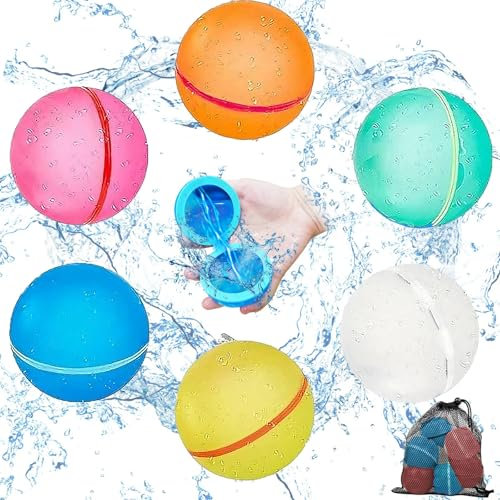12 Stück Magnetische, Selbstschließende, Wiederverwendbare Imsportant Wasserbomben, nachhaltig, sicher, Badespaß, Wasserspiele, Magnet, Spielspaß, Kindergeburtstag, Geschenk