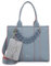 Tamaris Shopper TAS Flavia 33722 Damen Handtaschen Uni crystal blue 536