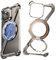 NIFBANG Z Shape für iPhone 16 Pro Rahmenlose Hülle,Militärnorm Schutz Magnetisch HandyHülle,Aluminium iPhone 16 Pro Metall Case,Stoßfest Schutzhülle mit 360°Magnet Ständer Phone Case,Titan Natur