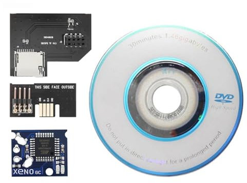 Ieron NGC SD2SP2 PRO Konverterplatine, Micro-SD-TF-Kartenleser, kompatibel mit Game Cube (PAL-EU-Version).