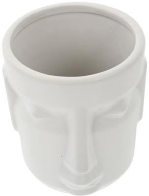 CRILSTYLEO Wasserbecher Mit Großem Fassungsvermögen Aus Keramik Cocktailbecher Für Haushaltsgebrauch Kaffeetasse Einfach Und Praktisch in Weiß