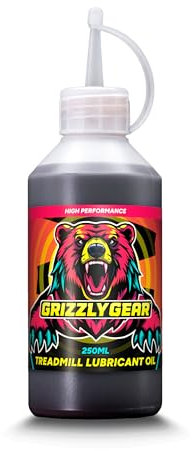 Treadmill Lubricant Oil | 100% Silicone Oil for Treadmill Belt Lubrication | Long Nozzle & Pipette for Easy Application by GrizzlyGear (250 ml)