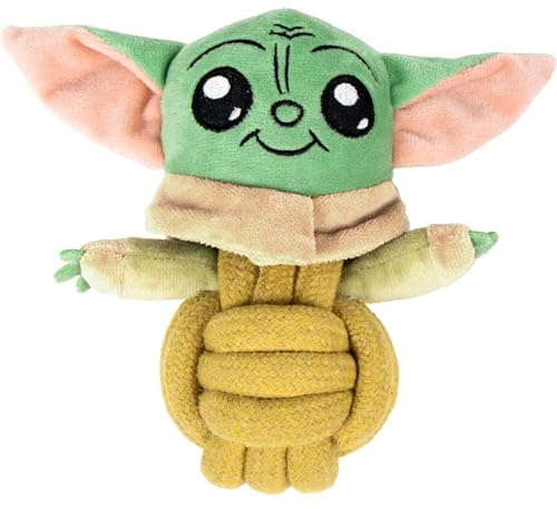The Mandalorian Grogu, offizielles und Robustes Hundespielzeug, ideal zum Beißen, Spielen und Trainieren Ihres Hundes im Star-Wars-Stil