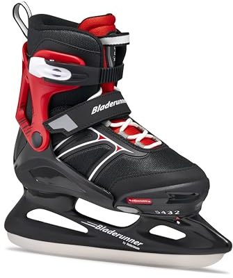 Bladerunner Micro XT Ice Schlittschuh Grössenverstellbar, Jungen, Schwarz/Rot, 36-40