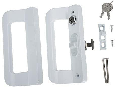 HOLIDYOYO Poignée De Porte-fenêtre Coulissante Verre De Serrure Pour Porte Coulissante Facile à Installer